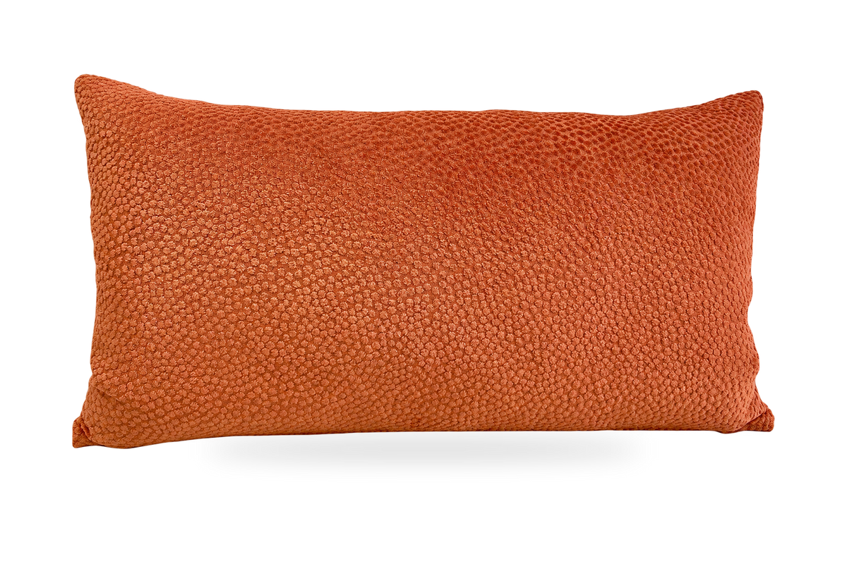 Pasadena Coral – 24" × 14" Luxury Lumbar Pillow