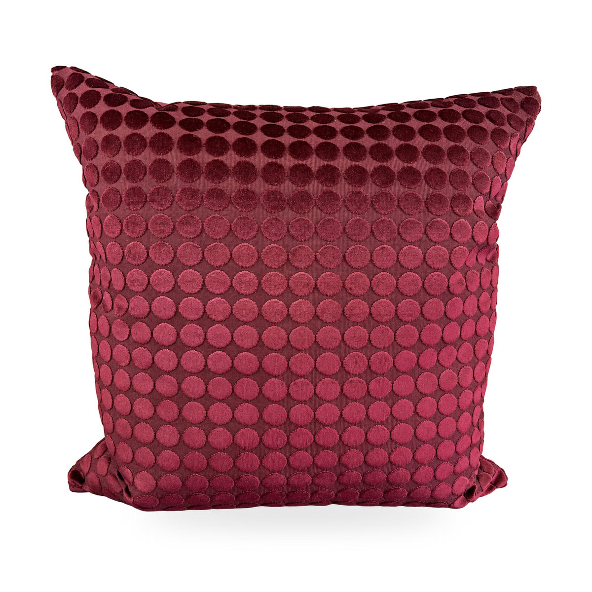Sophisticate Burgundy – 24" × 24" Luxury Square Pillow