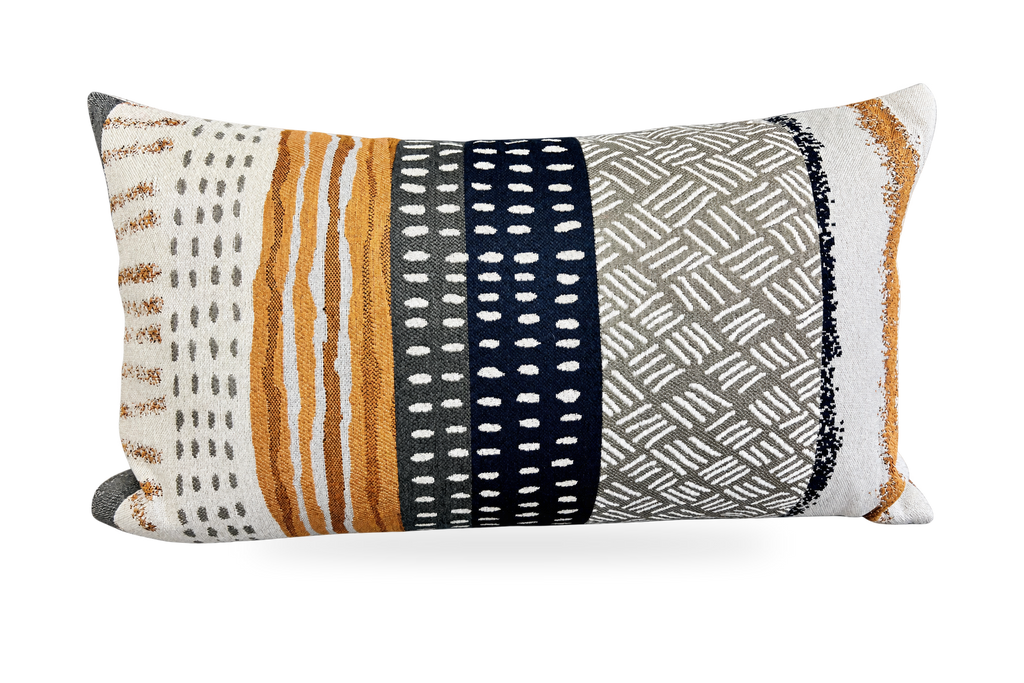 Tracks – 24" × 14" Luxury Lumbar Pillow