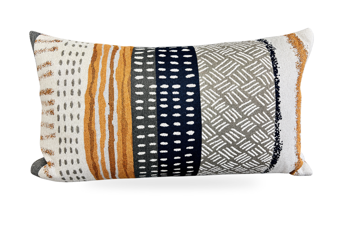 Tracks – 24" × 14" Luxury Lumbar Pillow