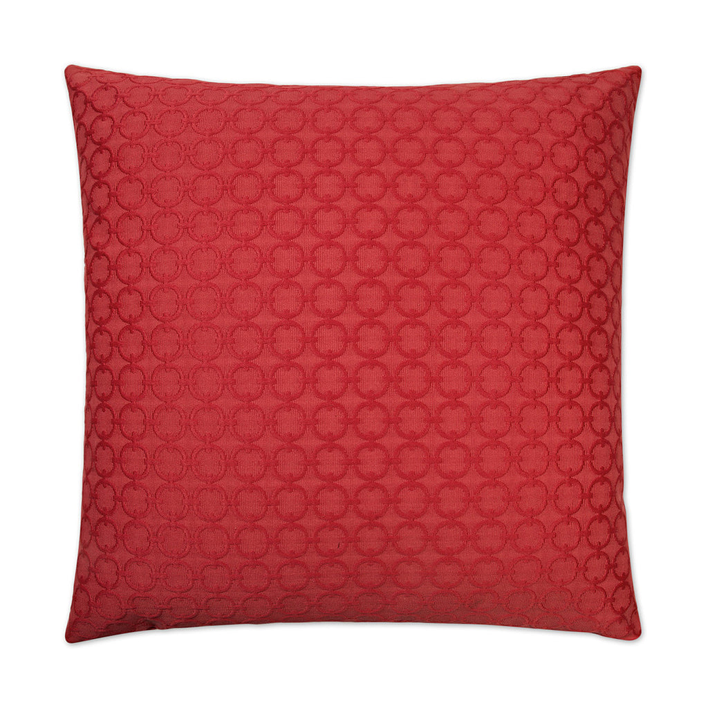 Luxury Pillow - 24" x 24" - Full Circle Red
