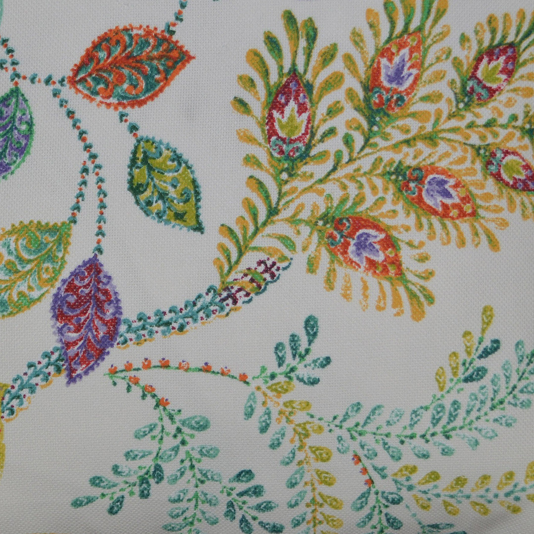 Luxury Outdoor Lumbar Pillow - 22" x 12" - Autumn Leaves; Sunbrella, or equivalent, fabric with fiber fill