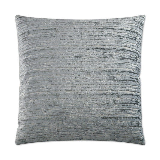 Luxury Pillow -  24" x 24" -  Wake Glacier; Striae of ice blue, catching the light to give depth to the color.  A very soft texture to the touch.