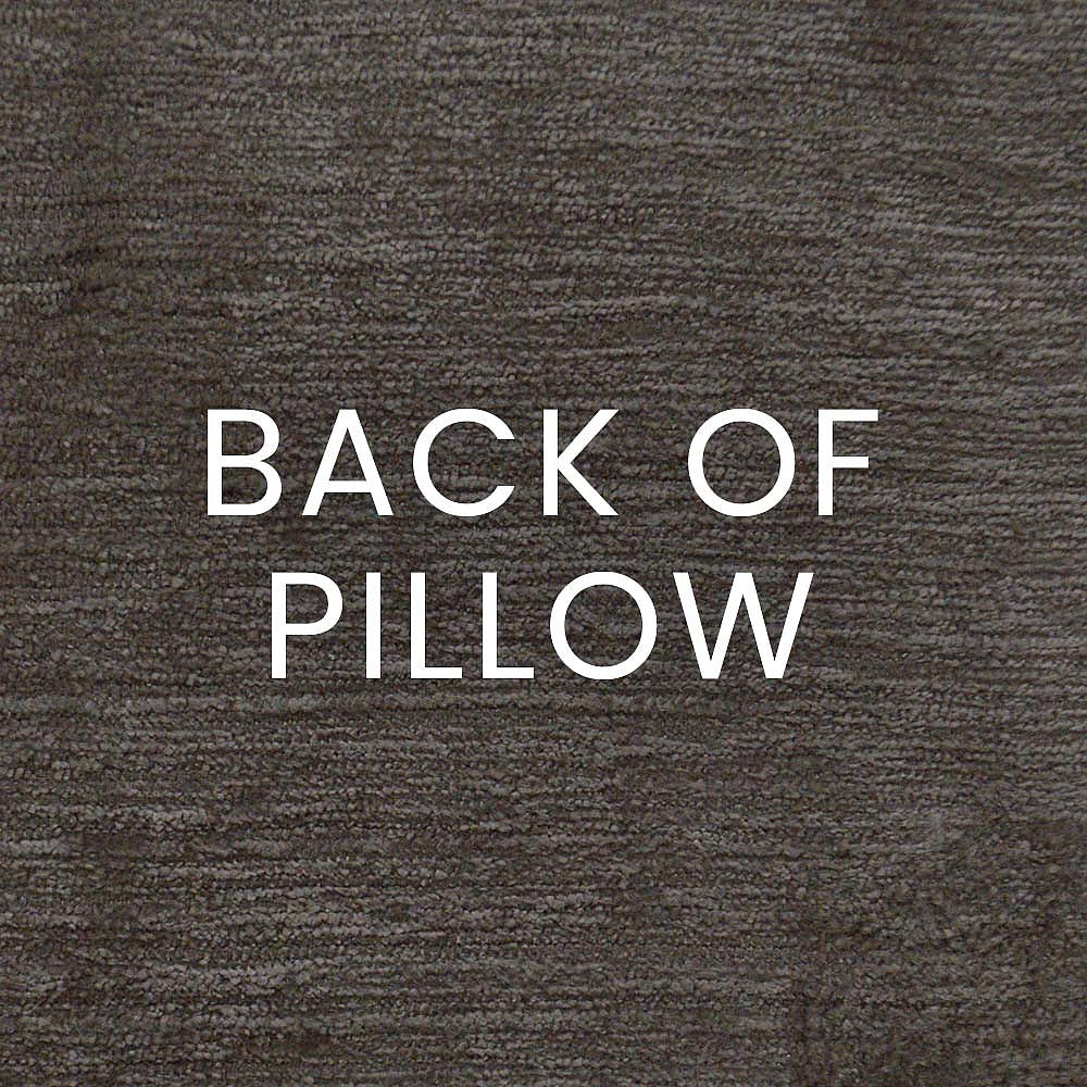 Luxury Pillow - 24" x 24" - Foliage-Platinum; Shiny silver botanical pattern over a cream background