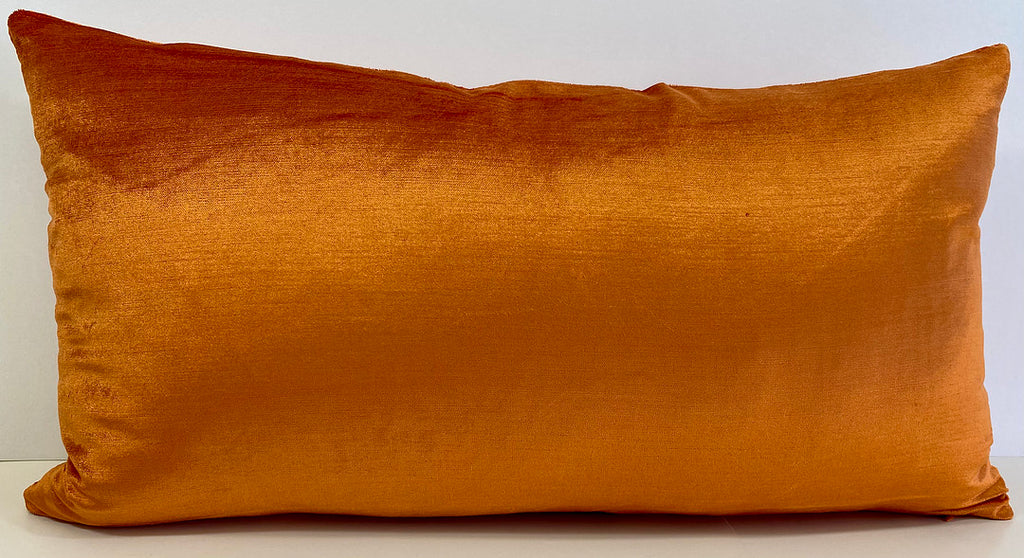 Luxury Lumbar Pillow - 24" x 14"- Persimmon Glow