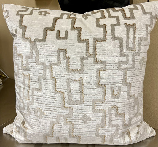 Luxury Pillow 24” x 24” - Manhattan Pearl