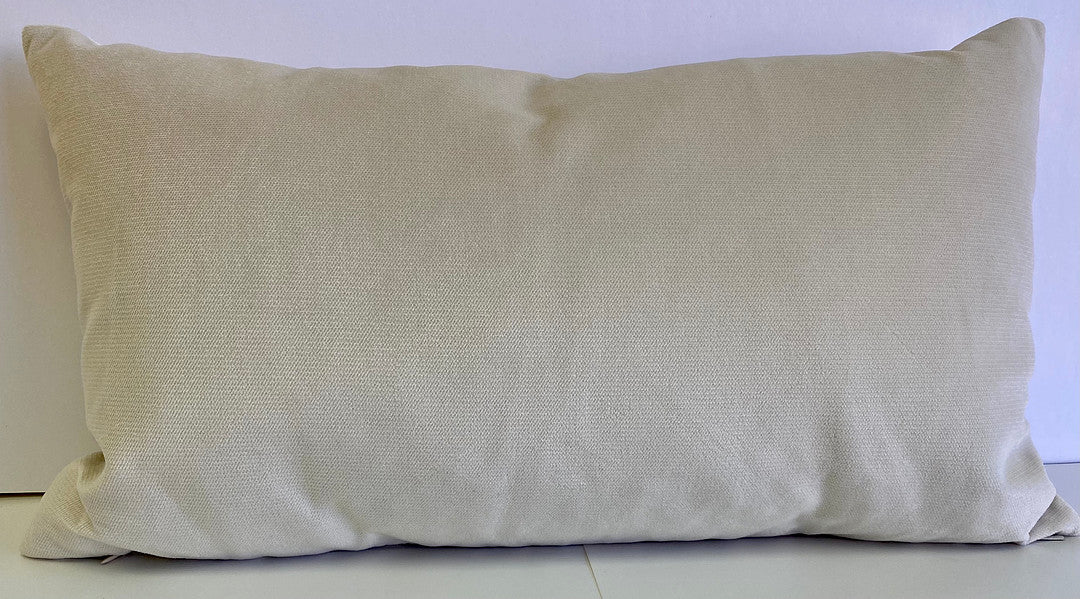Luxury Lumbar Pillow - 24" x 14"-  Belvedere Ivory