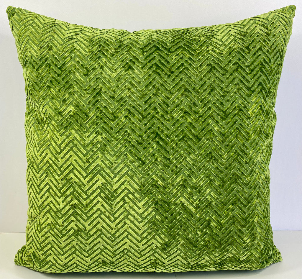 Luxury Pillow - 24" x 24"- Maze-Green