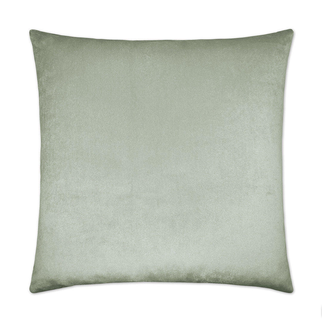 Luxury Pillow -  24" x 24" - Belvedere-Glacier; Smooth velvet solid in an icy light blue