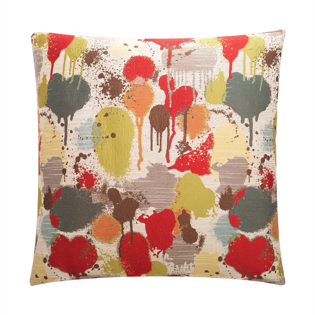 Luxury Pillow - 24” x 24” - Funfetti Red/Cream