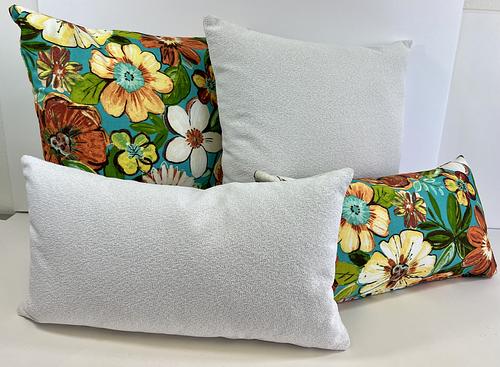 Luxury Outdoor Lumbar Pillow – 22" × 12" – Waikiki Sand
