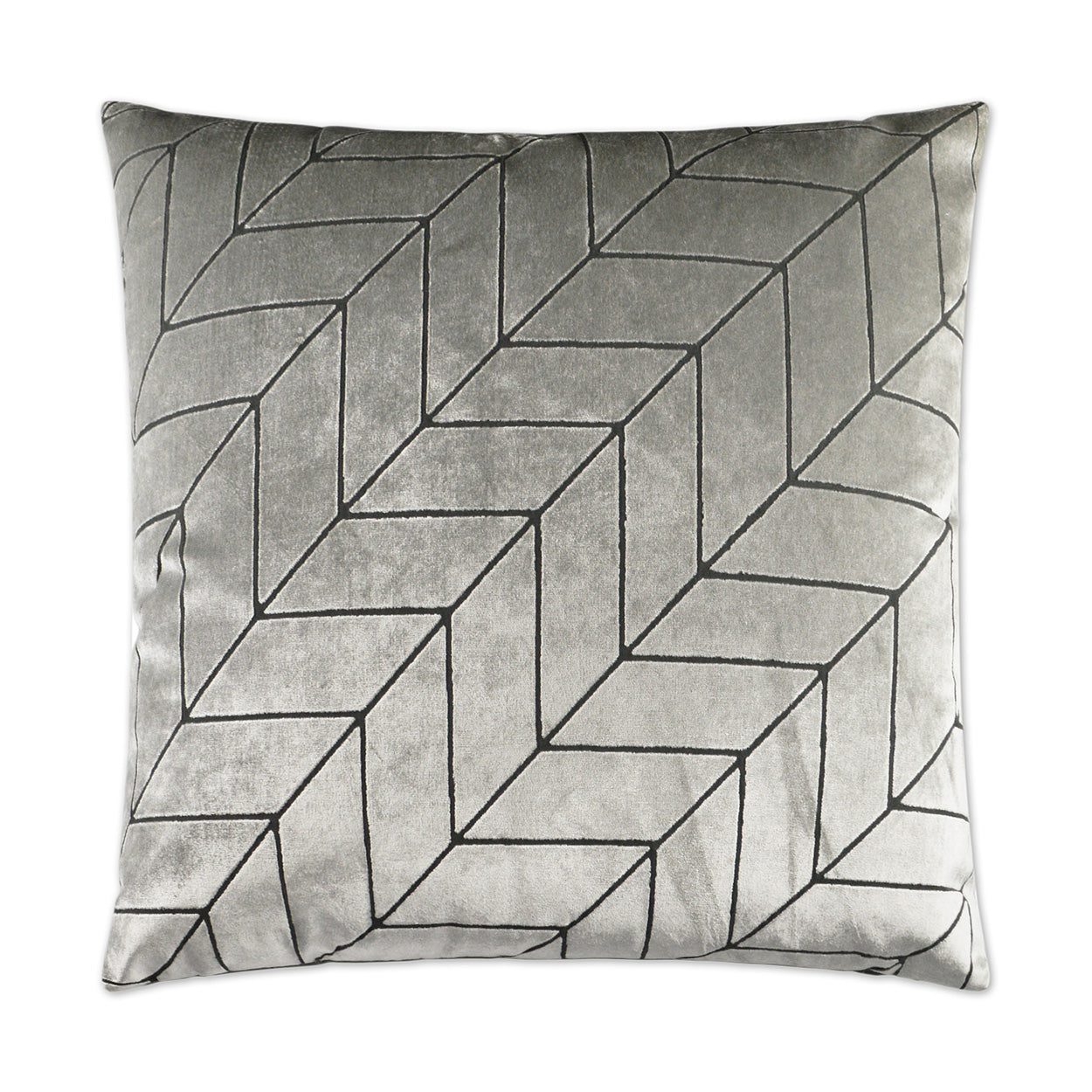 Luxury Pillow - 24" x 24" - Villa Silver