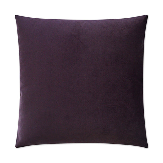 Luxury Pillow - 24” x 24” - Belvedere Amethyst; Amethyst Purple solid in a creamy smooth velvet fabric