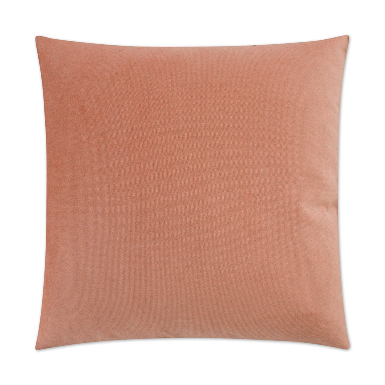 Luxury Pillow - 24” x 24” - Belvedere Blush; Blush color solid in a creamy smooth velvet fabric