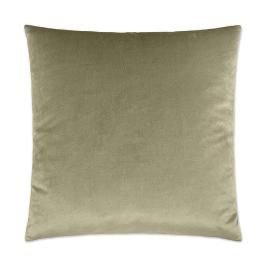 Luxury Pillow - 24" x 24" - Belvedere Driftwood; Oyster solid in a creamy smooth velvet fabric.