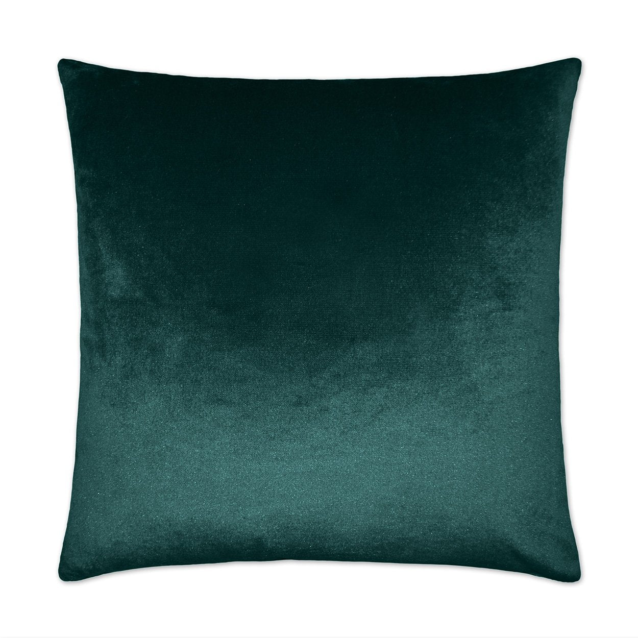 Luxury Pillow - 24” x 24” - Belvedere Laguna; Dark Teal color in a soft solid velvet fabric
