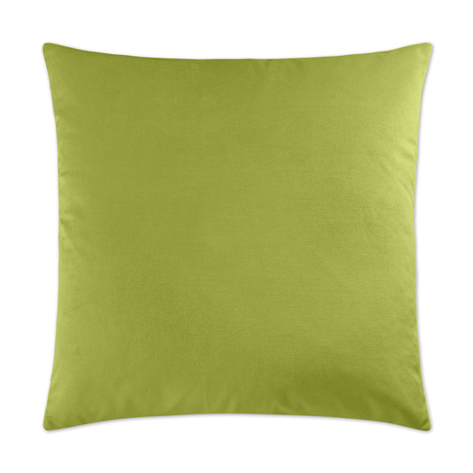 Luxury Pillow - 24” x 24” -Belvedere Lime; Lime green solid in a creamy smooth velvet fabric