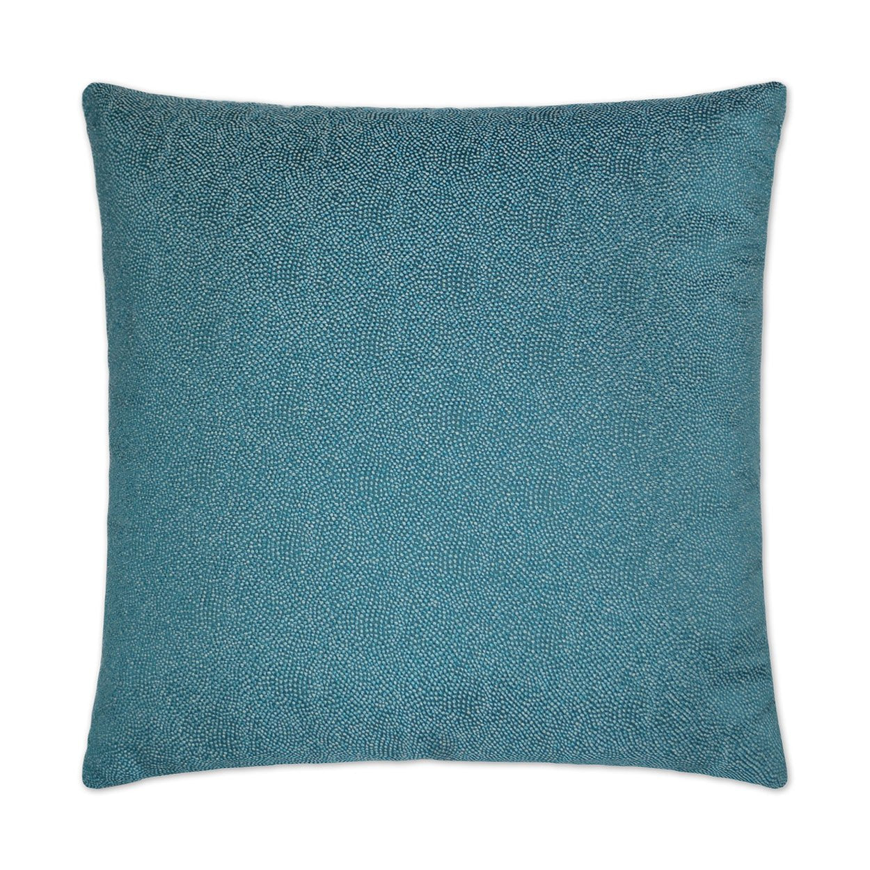 REDUCED TO CLEAR  Luxury Pillow -  24" x 24" -  Whimsical Teal; Glistening fabric of teal with tiny silver bumps