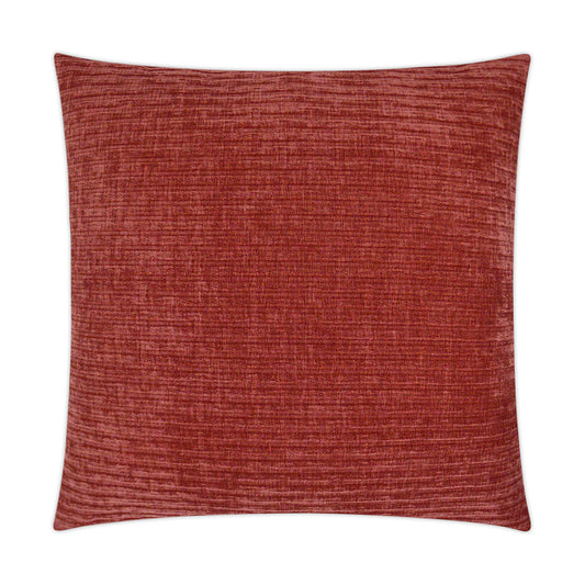 Luxury Pillow -  24" x 24" -  LIft-Pepper; Horizontal stripes in self colored chenille