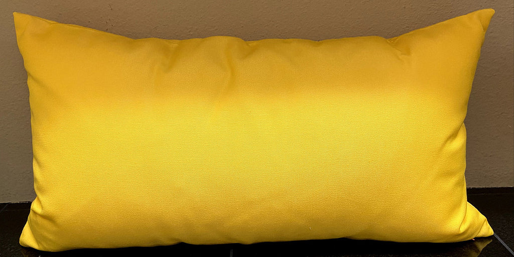 Luxury Outdoor Lumbar Pillow - 22" x 12"- Tangiers Sunshine
