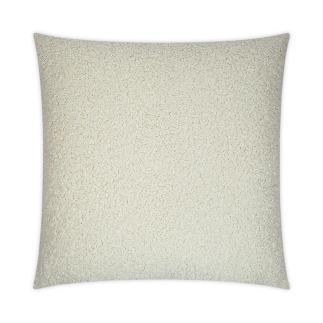 Luxury Pillow -  24" x 24" -  Poodle Ivory; Poodle like hair fiber, very soft to the touch.