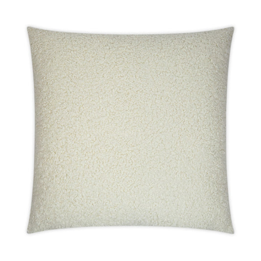 Luxury Pillow -  24" x 24" -  Poodle Ivory; Poodle like hair fiber, very soft to the touch.