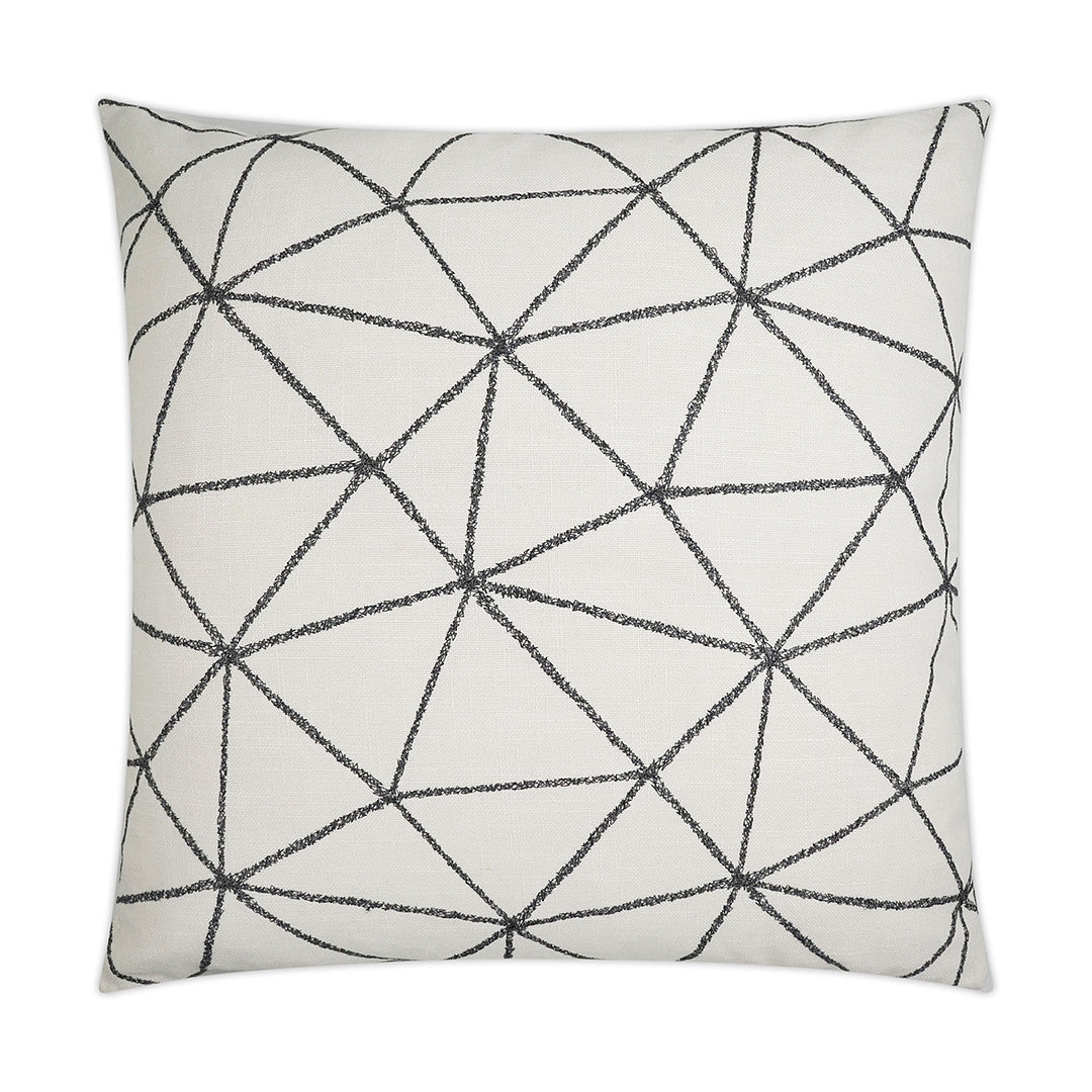 Luxury Pillow - 24” x 24” - Constellation; Black and white triangles