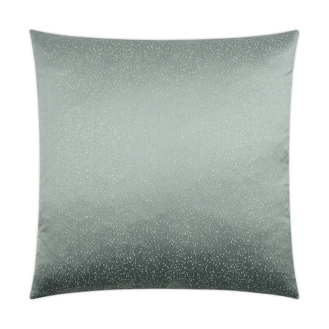 Luxury Pillow -  24" x 24" -  Folly - Spa; Ice blue with metallic threads
