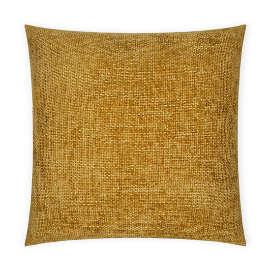 Luxury Pillow - 24" x 24" - Norse-Gold; A textured fabric in a lovely shade of olde gold