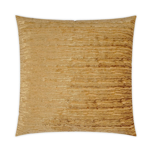 Luxury Pillow -  24" x 24" -  Wake Dijon; Striae of gold, catching the light to give depth to the color.  A very soft texture to the touch.