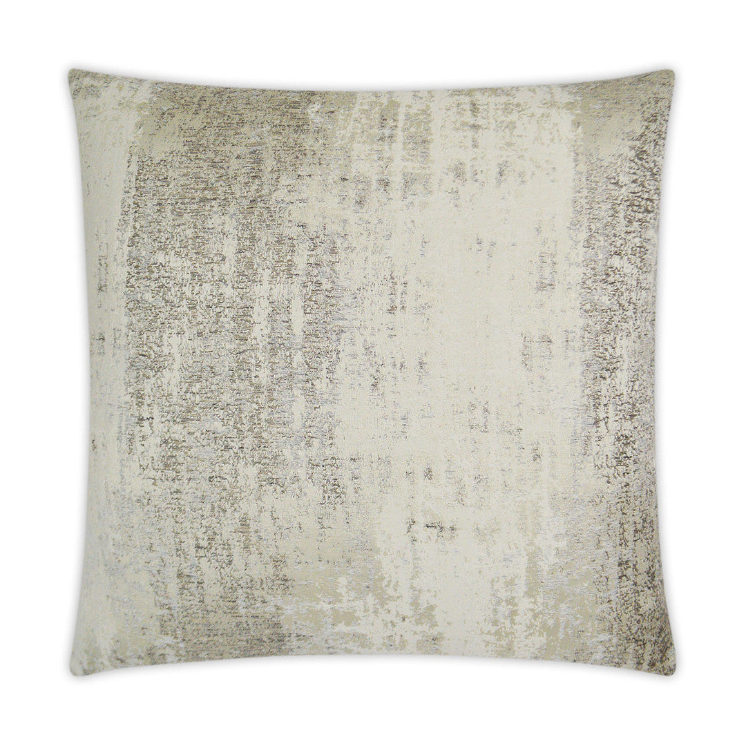 Luxury Pillow -  24" x 24" - Aurora-Ice; Pearl, Silver and Mushroom scrubbed together for a weathered look.