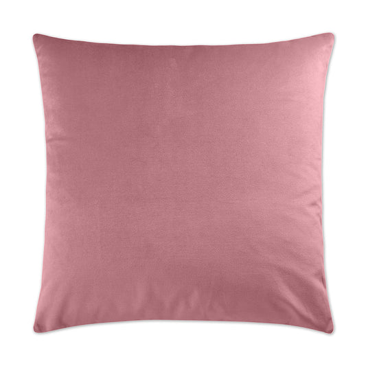 Luxury Pillow -  24" x 24" - Belvedere-Orchid; Smooth velvet solid in a rosy pink