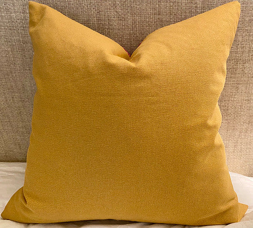 Luxury Pillow -  24" x 24" - Balloons: A fun pattern of red, yellow, orange and chartreuse circles on an ivory background