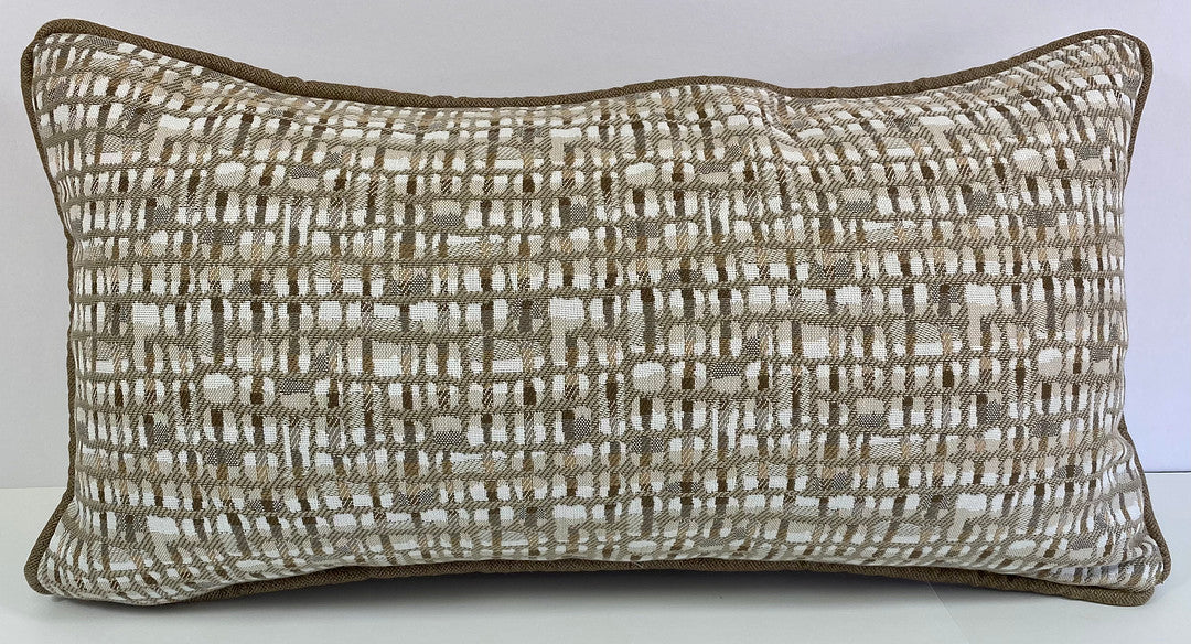 Luxury Outdoor Lumbar Pillow - 22" x 12"- Brighton Beach