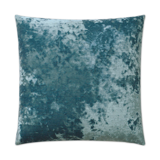 Luxury Pillow -  24" x 24" -  Miranda - Turquoise; Crushed velour