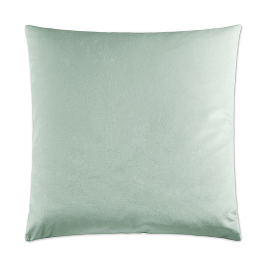 Luxury Pillow -  24" x 24" -  Belvedere-Mist; Pale blue/green colored velvet