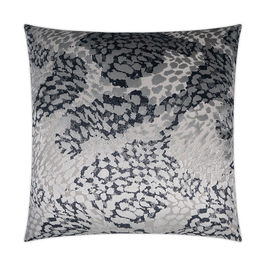 Luxury Pillow - 24" x 24" - Flirty-Pewter; Textural pewter grey - stunning