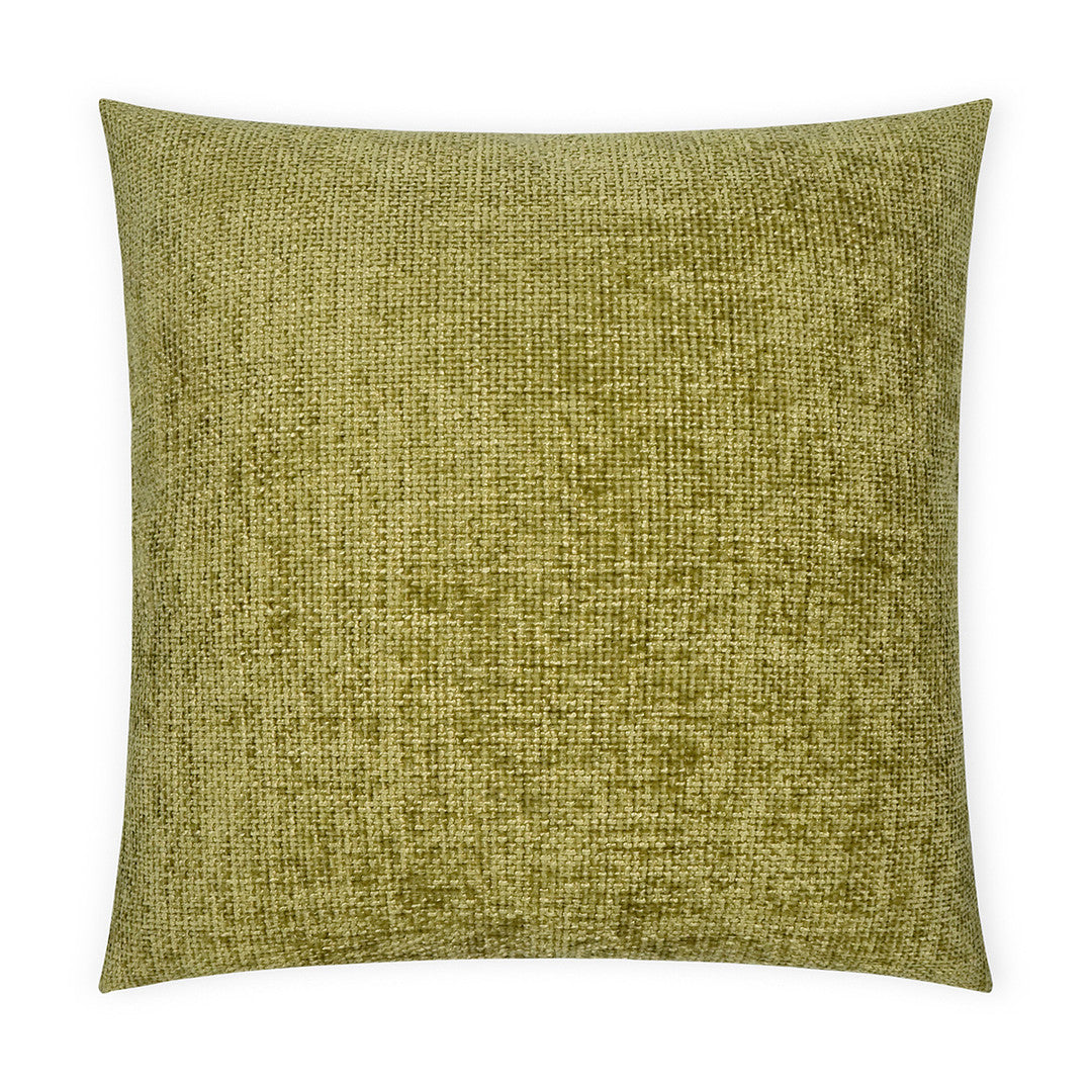 Luxury Pillow - 24" x 24" - Norse-Moss; A textured fabric in a shade of earthy green