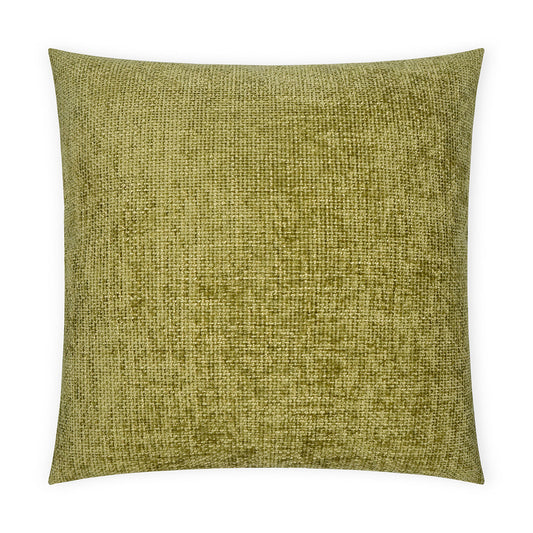 Luxury Pillow - 24" x 24" - Norse-Moss; A textured fabric in a shade of earthy green