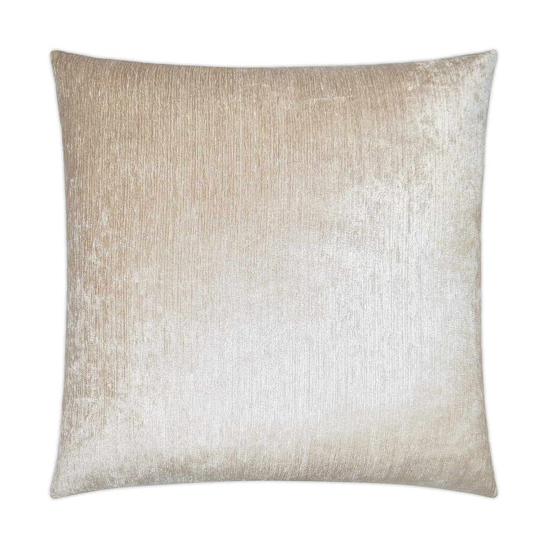 Luxury Pillow -  24" x 24" - Empress Casandra Sand; chenille woven into a striate fabric on front and back