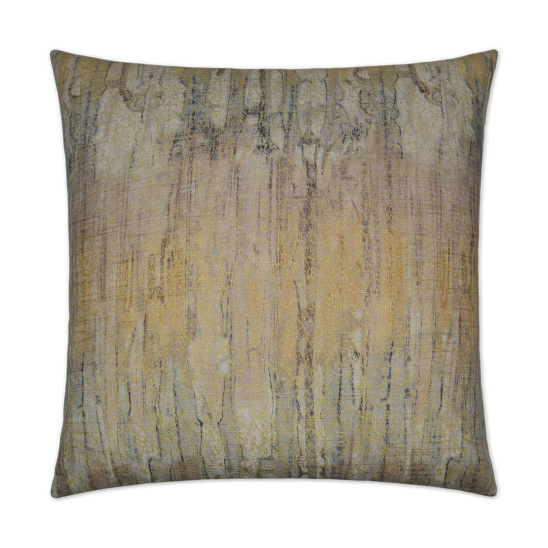 Luxury Pillow -  24" x 24" -  Igneous-Quartz; Greys and yellows with the mildest of pinks