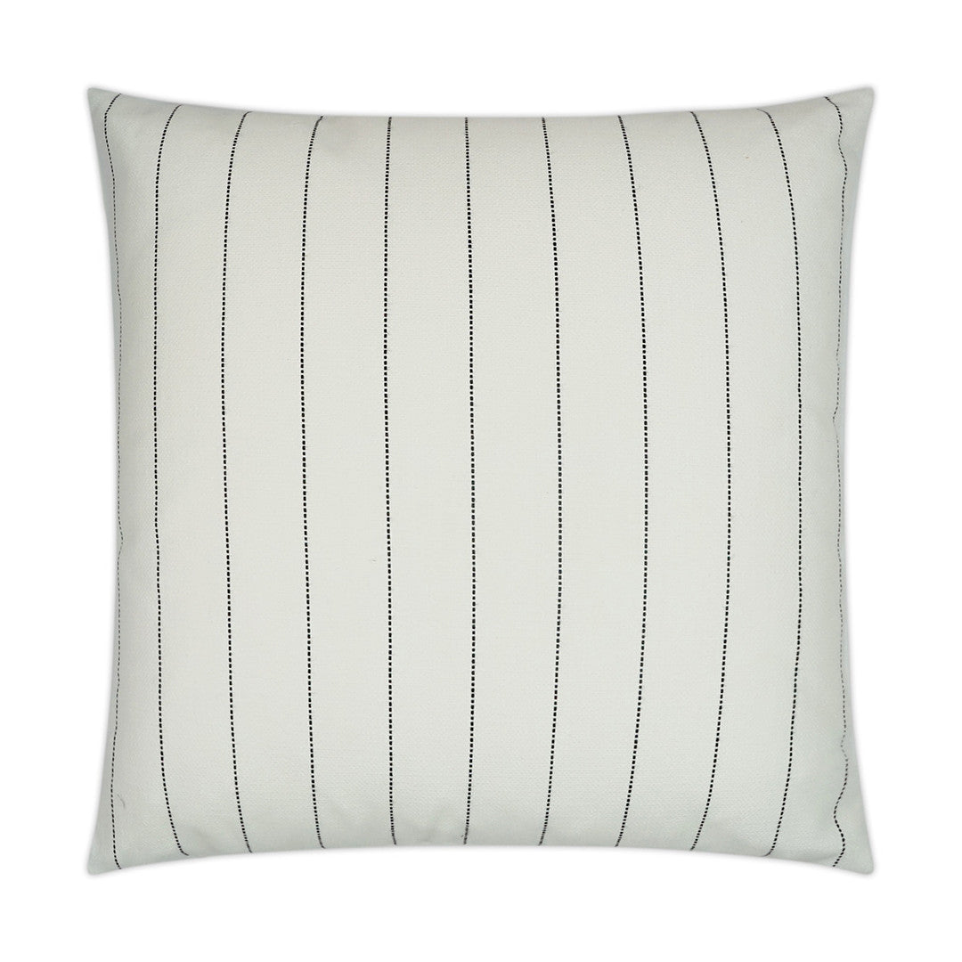 Luxury Outdoor Pillow - 22" x 22" - Malibu - White; Sunbrella, or equivalent, fabric with fiber fill