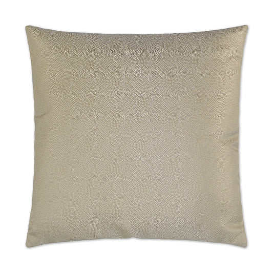 Luxury Pillow -  24" x 24" -  Whimsical - Ivory; Pearl dots on a pearl base