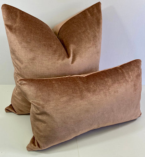 Luxury Pillow -  24" x 14" -  Madison Club Lumbar - Dusky Rose