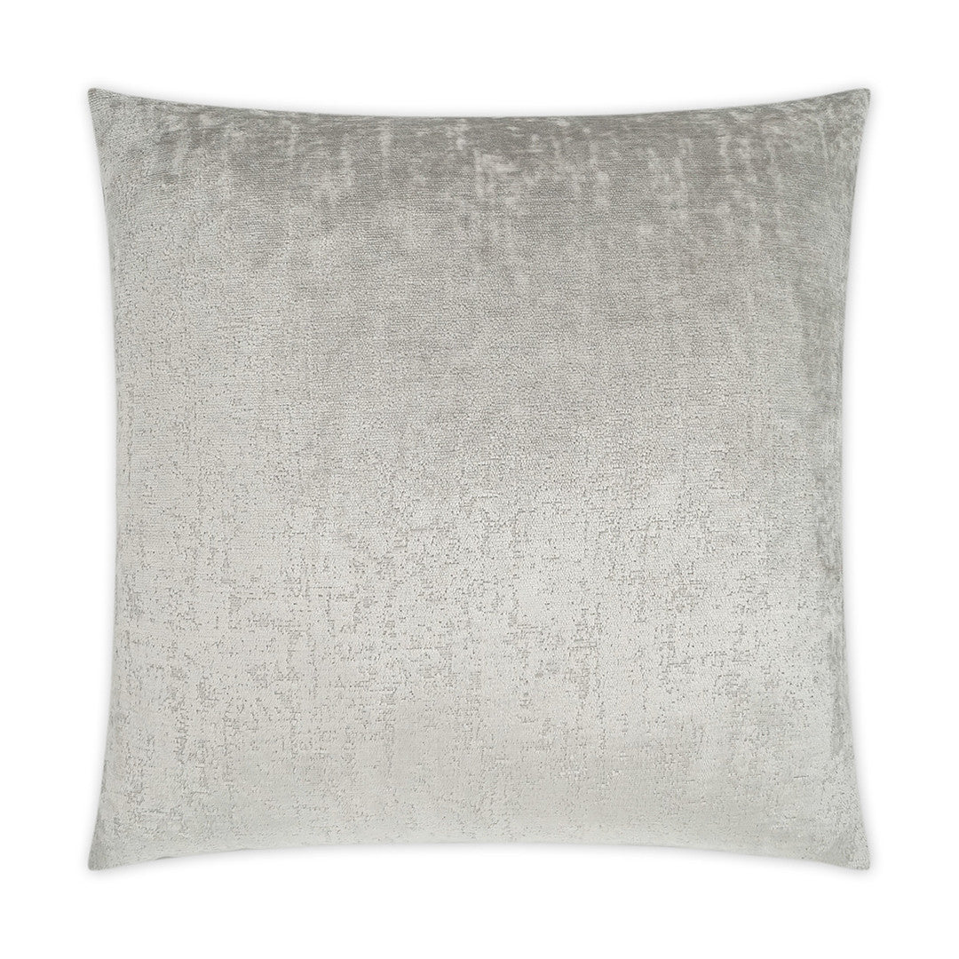 Luxury Pillow -  24" x 24" -  Hamlet-Dove; Soft creamy silver textural pillow