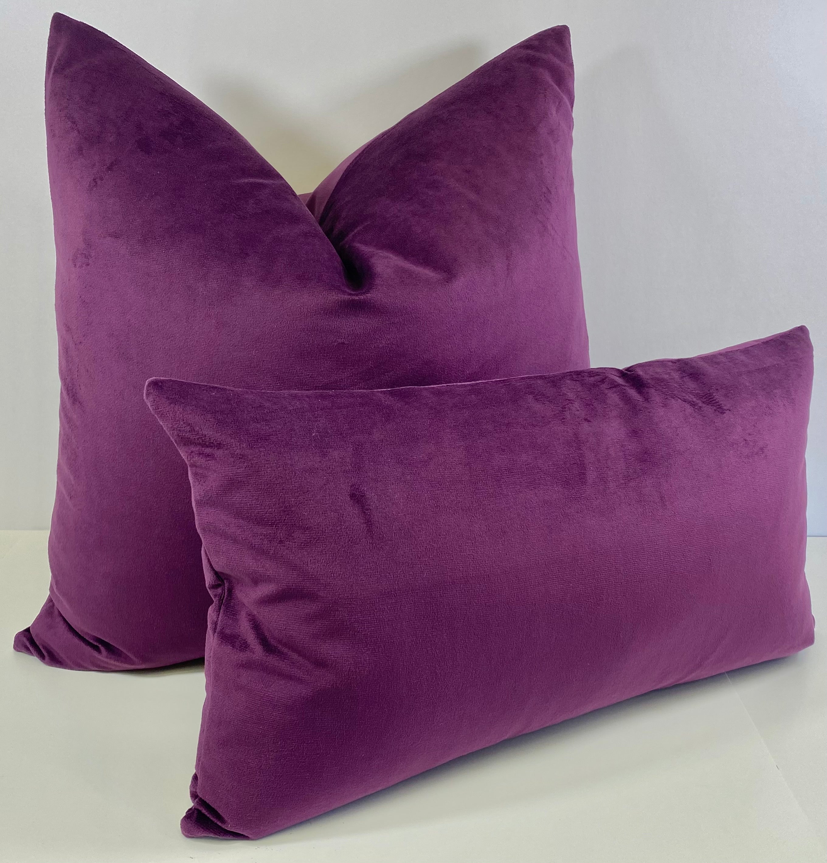 Luxury Lumbar Pillow - 24” x 14”- Belvedere Royal Purple