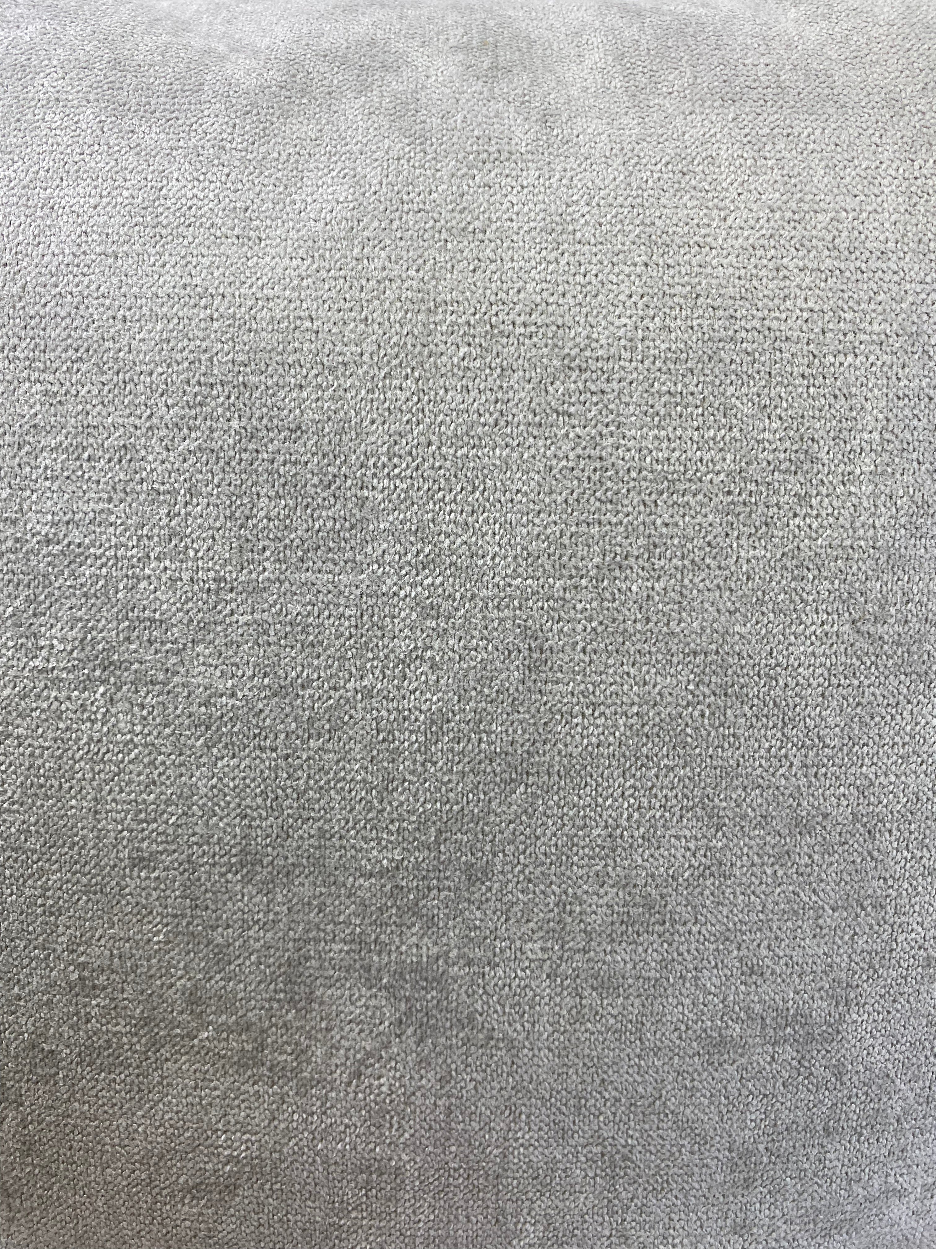 Luxury Pillow - 24" x 24" - Vamanos Ebony Black And Grey Patterns With A Cream Background