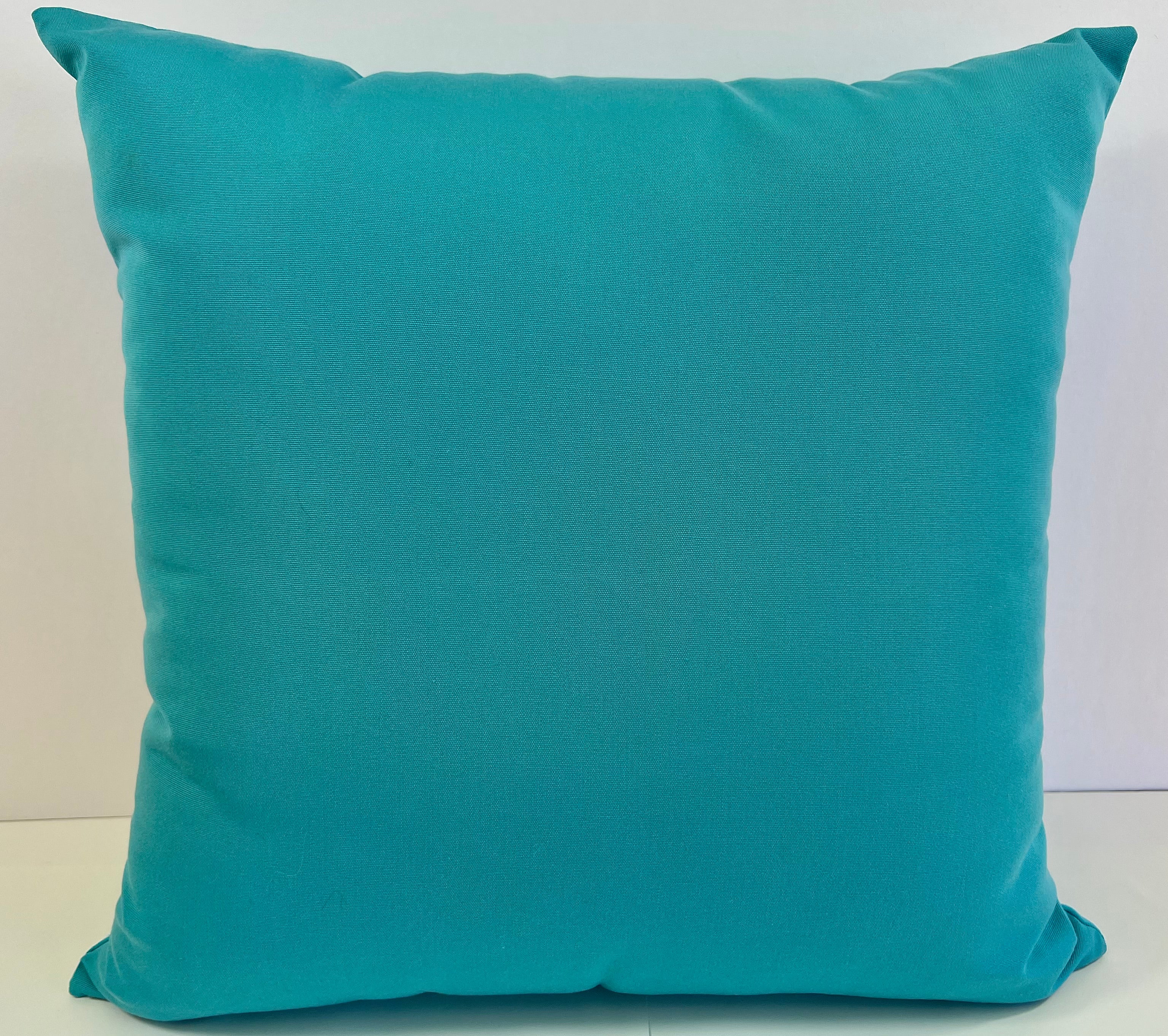 Luxury Outdoor Pillow - 22" x 22" - Saint Kitts - Aqua
