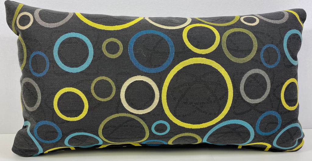 Luxury Outdoor Lumbar Pillow - 22" x 12"- Suds