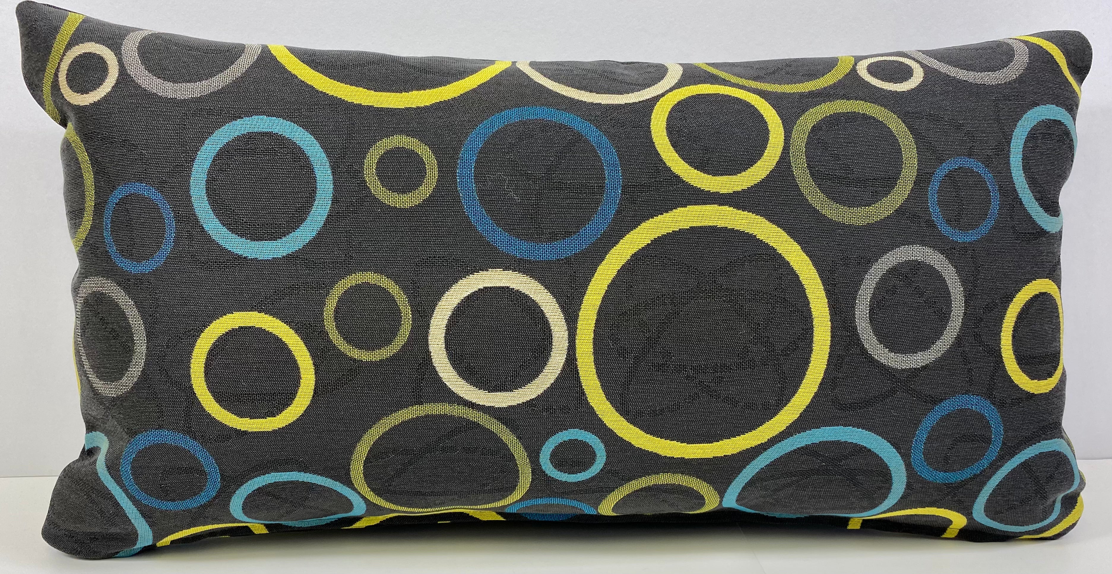 Luxury Outdoor Lumbar Pillow - 22" x 12"- Suds